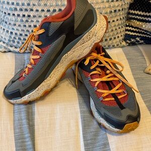 The North Face Red and Gray Athletic Shoes